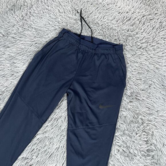 Nike Pants Mens Small Blue Training Joggers Tapered Leg Standard Fit Active Mens - Picture 1 of 16